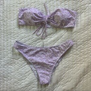 Shein Purple Floral Bikini